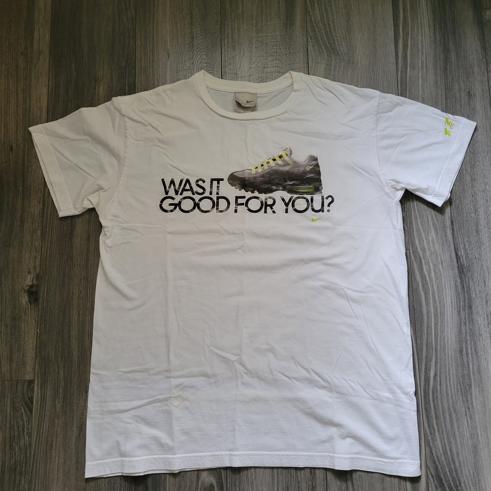 Nike White T-Shirt with Sneaker Graphic